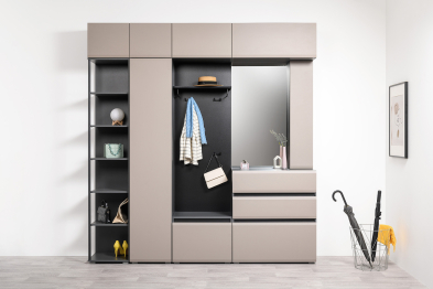 Комод Сидней 16.231.03, антрацит, веллюто капучино