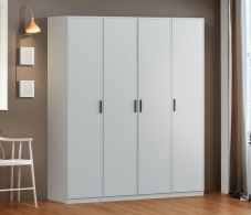 Для одежды, Шкаф четырехдверный Макс 2000 мм, вариант №3 (ЛДСП/МДФ)