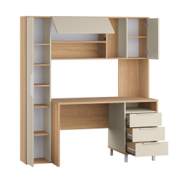 Стол рабочий Комфорт 12.95, дуб сонома, сатин