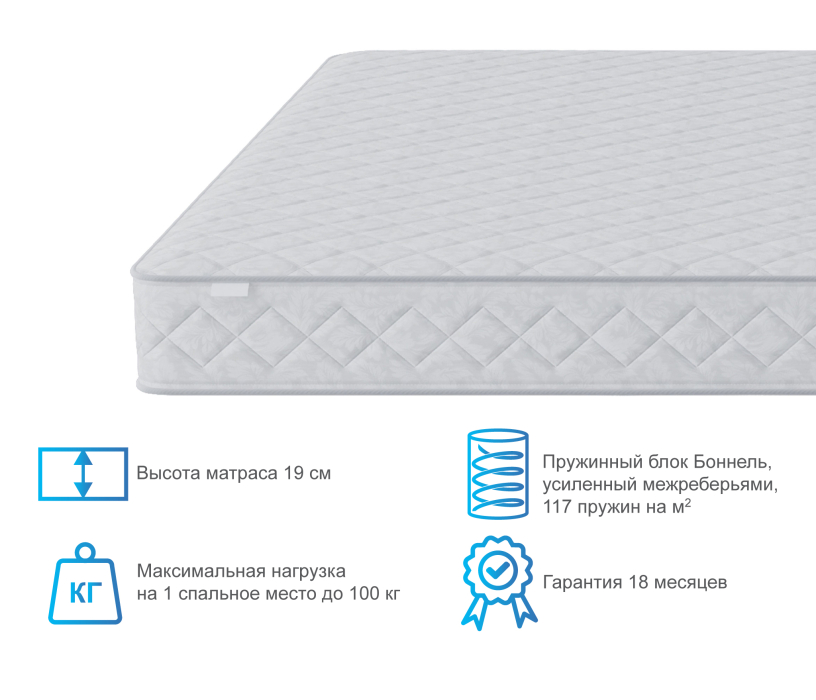 1600 x 2000, Матрас Классик-Оптима 1600*2000