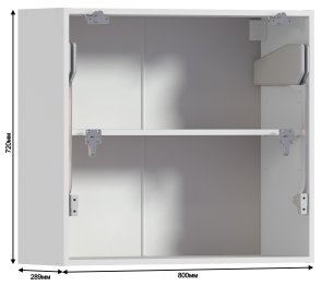 Лофт корпус для шкафа навесного 80х72 см