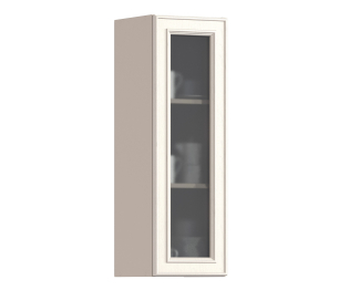 Классика шкаф навесной со стеклом 1 дв 30х93 см