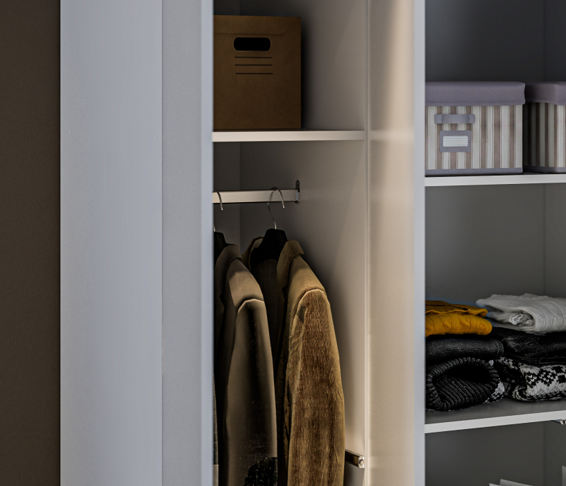 Шкафы распашные, Шкаф 4 дверный с ящиками Леон СБ-3364