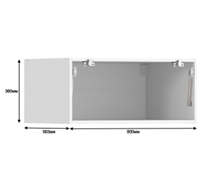 Регина корпус для шкафа навесного 1 дв 80х36 см