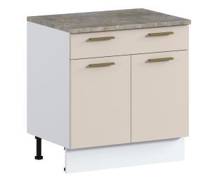 Соренто стол 1 ящ, 2 дв, 80х86 см