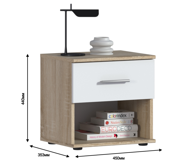 Прикроватные тумбы, Тумба прикроватная Мамбо СБ-2683