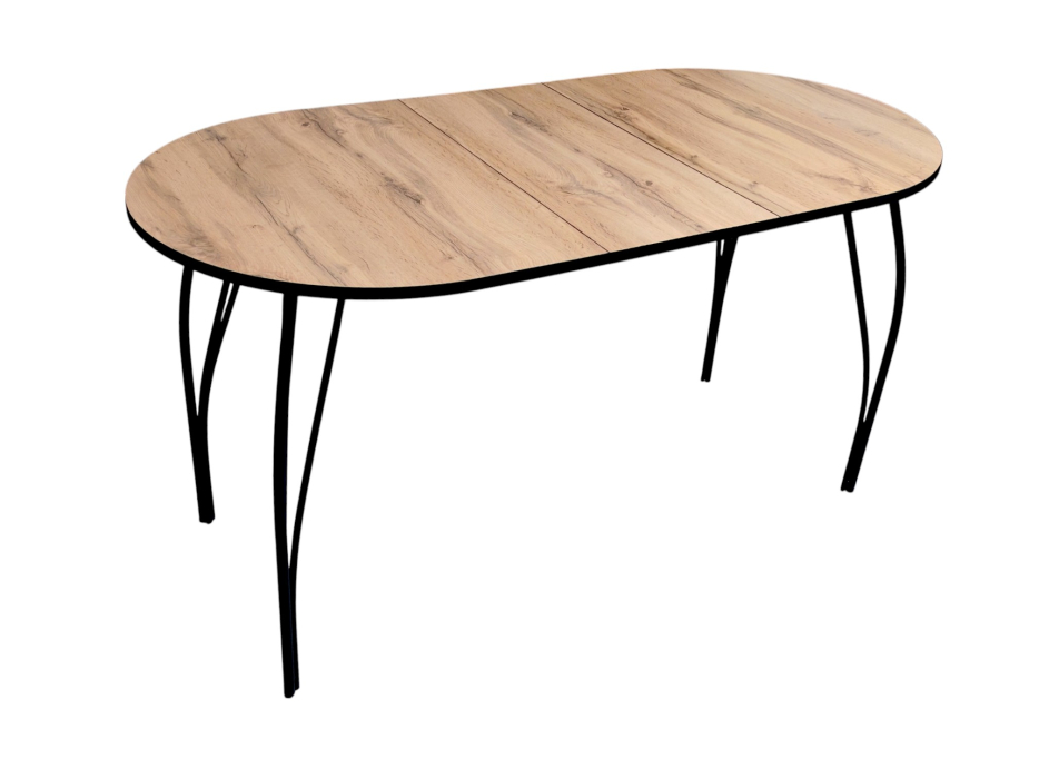 Обеденные столы, Стол Милано, раздвижной, овал, 700х1100/1400