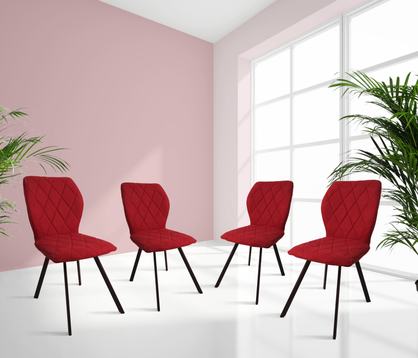 Стулья, КОМПЛЕКТ Стул ZL201901005 (LY1701-8 RED) -4 шт
