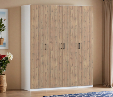 Для одежды, Шкаф четырехдверный Макс 2000 мм, вариант №1 (ЛДСП)