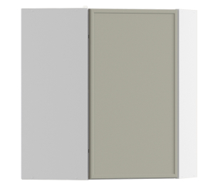 Квадро шкаф навесной угловой 1 дв 60х72 см