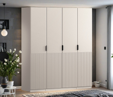 Для одежды, Шкаф четырехдверный Макс 2000 мм, вариант №4 (ЛДСП/МДФ)
