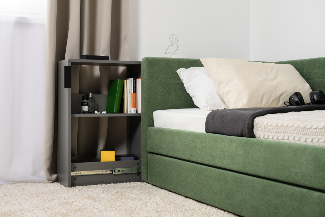 Кровати одноярусные, Кровать одинарная Марвэл, мосс