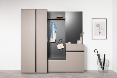 Комод Сидней 16.231.02, антрацит, веллюто капучино