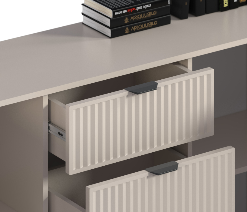 Комоды, Комод Турин СБ-3571 Кашемир серый/МДФ Кашемир