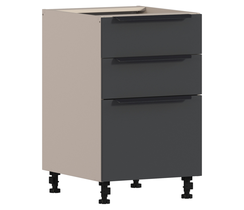 Лофт, Лофт стол 3 ящ 50х82 см