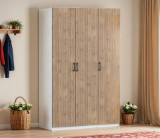 Для одежды, Шкаф трехдверный Макс 1500 мм, вариант №3 (ЛДСП)