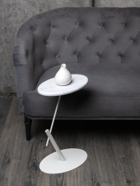 Приставной журнальный столик в стиле лофт круглый М015.6Д70