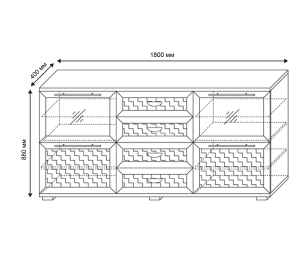 ПАРМА НЕО Спальня комодино