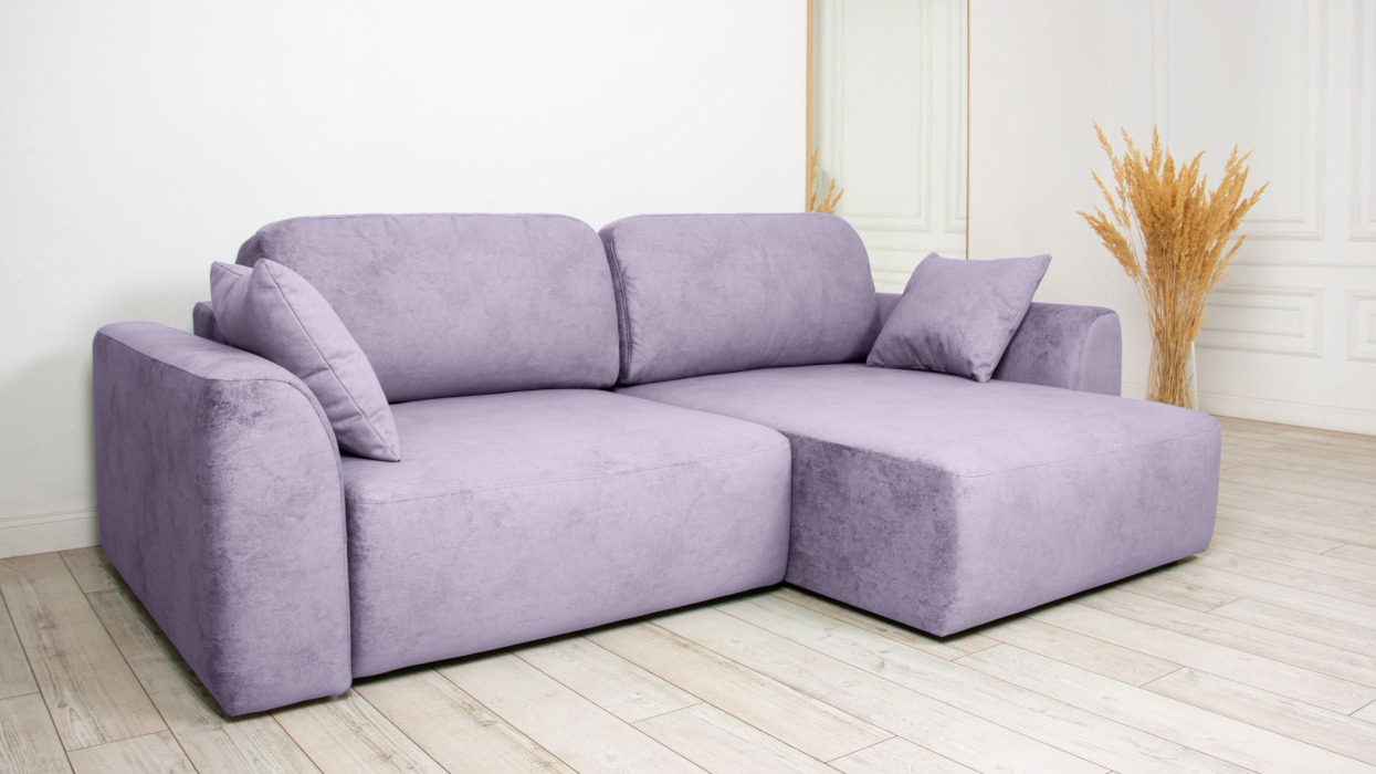 Диваны угловые в гостиную, Диван угловой Trump mini, велюр