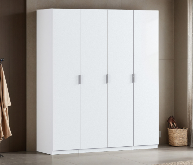 Для одежды, Шкаф четырехдверный Макс 2000 мм, вариант №3 (ЛДСП/МДФ)
