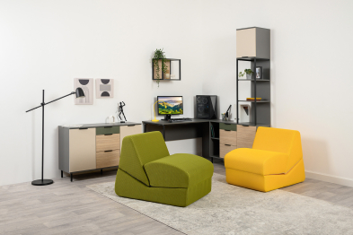 Стеллаж Марвэл 16.426, темно-серый, сатин, плэйн