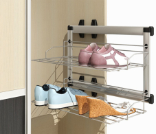 Шкафы-купе, Система боковая выдвижная универсальная 2 уровня арт.939.102F.3NF