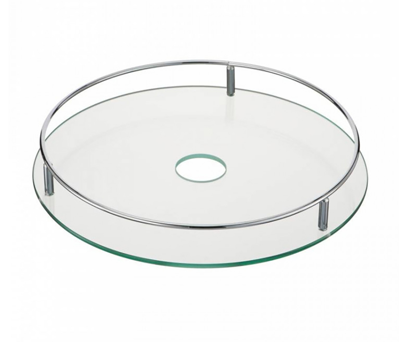 Аксессуары для кухни, Полка центральная стекло D-360 мм Хром 60213/ХР