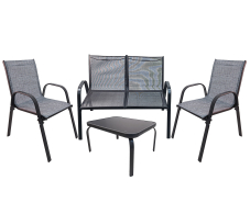 Комплекты садовой мебели, Набор садовой мебели (2 стула, стол прямоугольный, скамья)